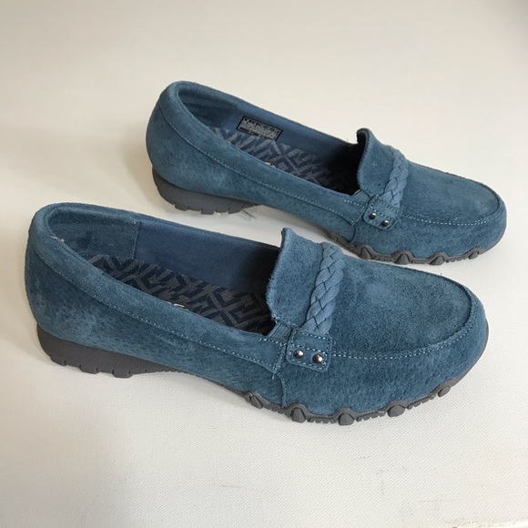 Skechers Shoes - Skechers Bikers- Melbourne Suede Slip-On Shoes